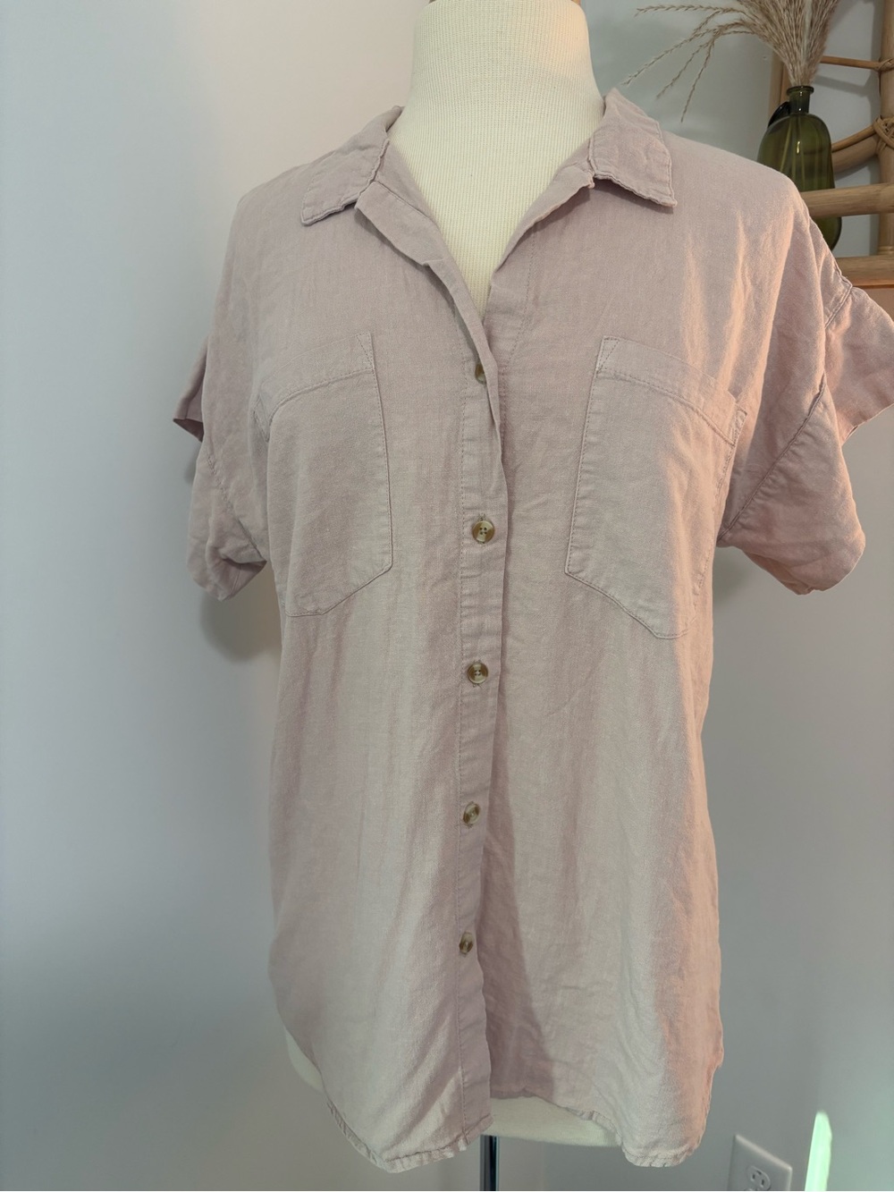 Thread & Supply Linen Button-Down Shirt